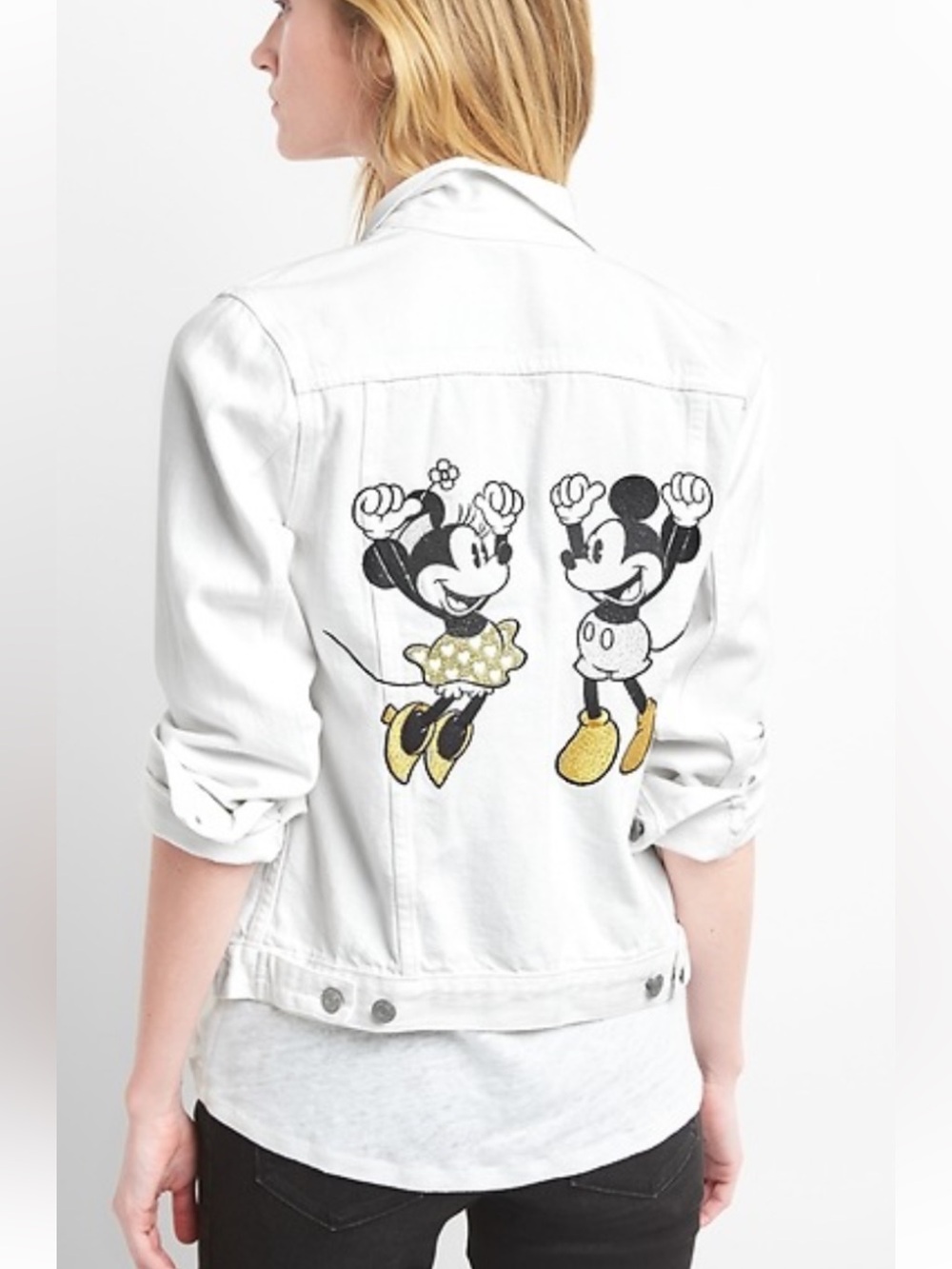 Gap x Disney "Love Icon" Mickey and Minnie Mouse denim jacket - Brides!